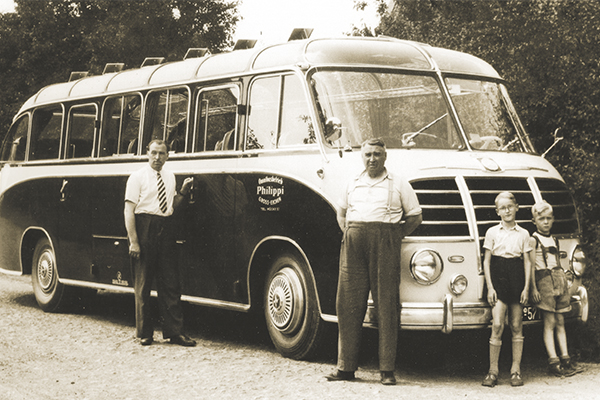 Opa Karl Philippi, Vater Albert Philippi und die Enkel Jürgen Rahn und Gerd Philippi