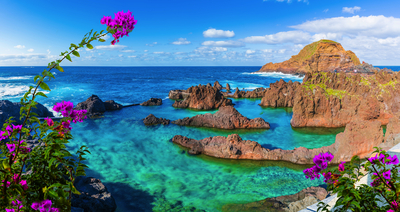 Natural pool at Porto Moniz, Madeira island, Portugal