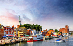 Blick auf Kappeln an der Schlei