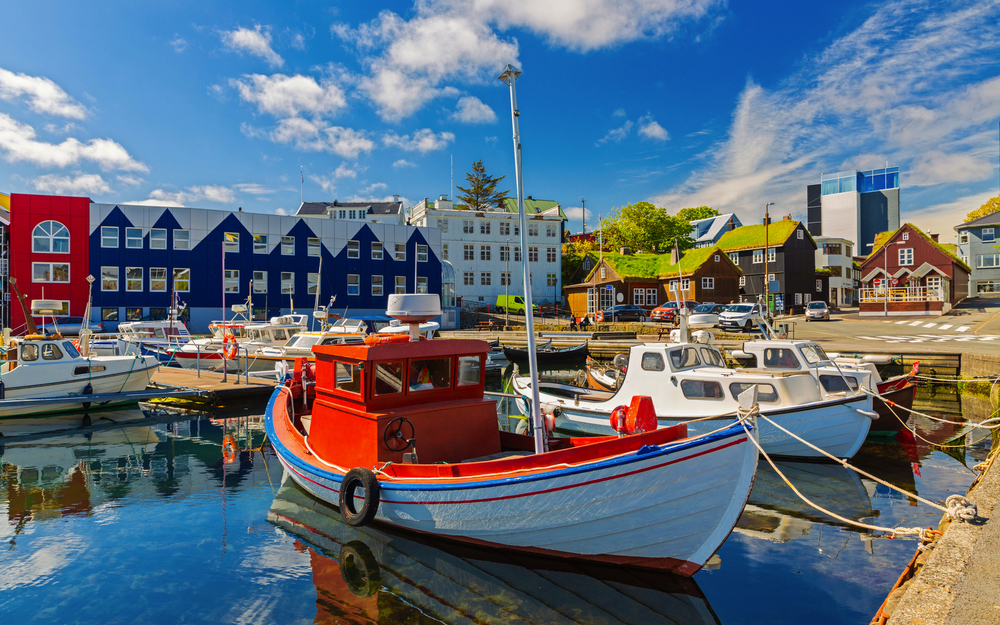 Yachthafen von Torshavn – Torshavn, Hauptstadt der Färöer-Inseln, Dänemark