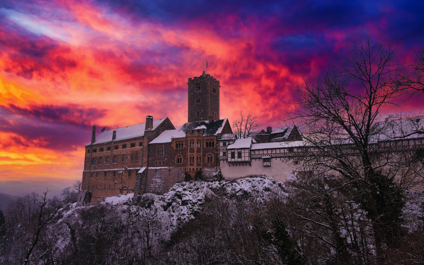 Wartburg im Thüringer Wald bei Eisenach