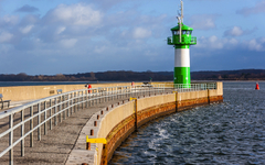 Molenfeuer Travemünde an der Ostsee, Deutschland