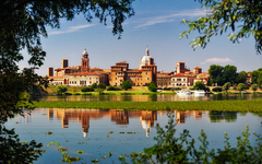 Lago di Mezzo und Castello di San Giorgio in Mantua