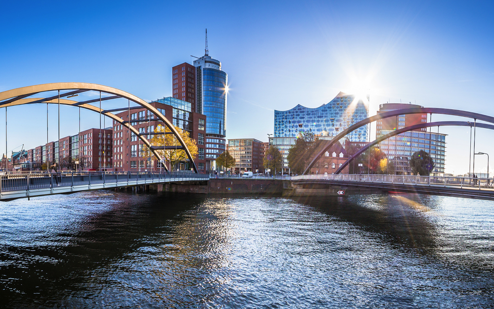 Speicherstadt von Hamburg, Deutschland