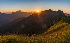 Sonnenuntergangstour im Kleinwalsertal
