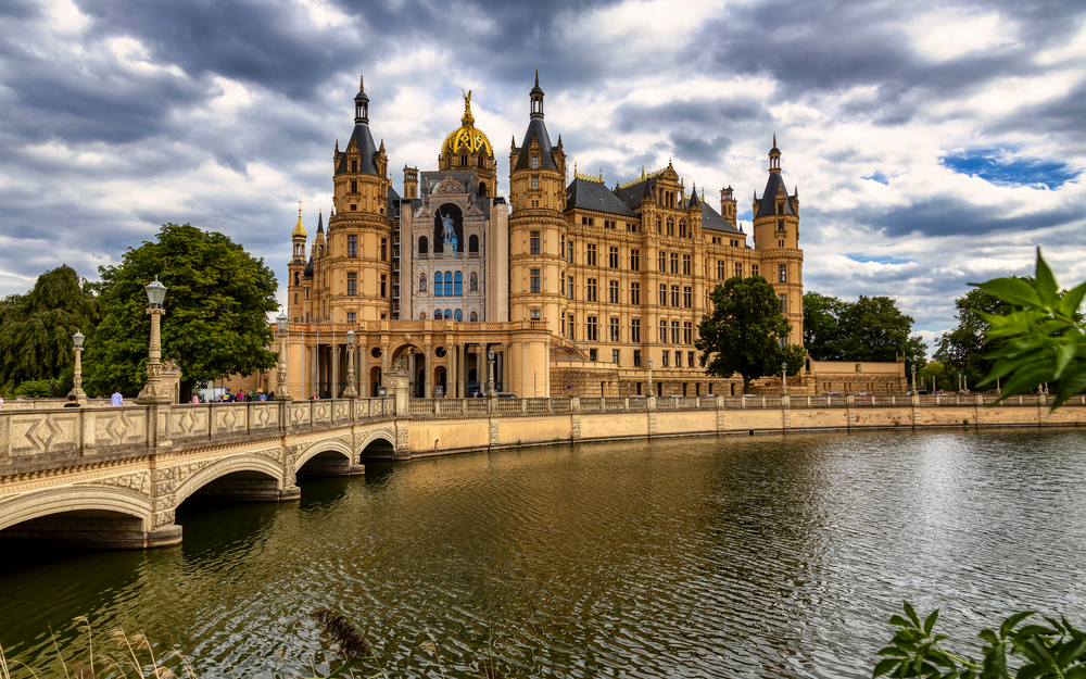 Blick auf das Schloss Schwerin