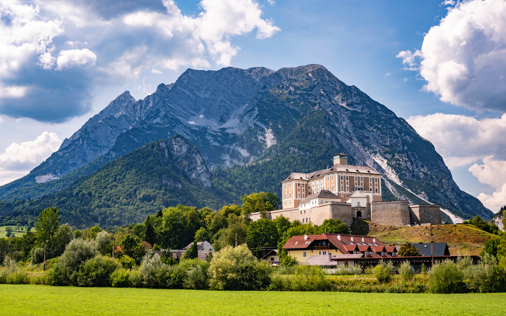 Schloss Trautenfels im Bezirk Liezen, Österreich
