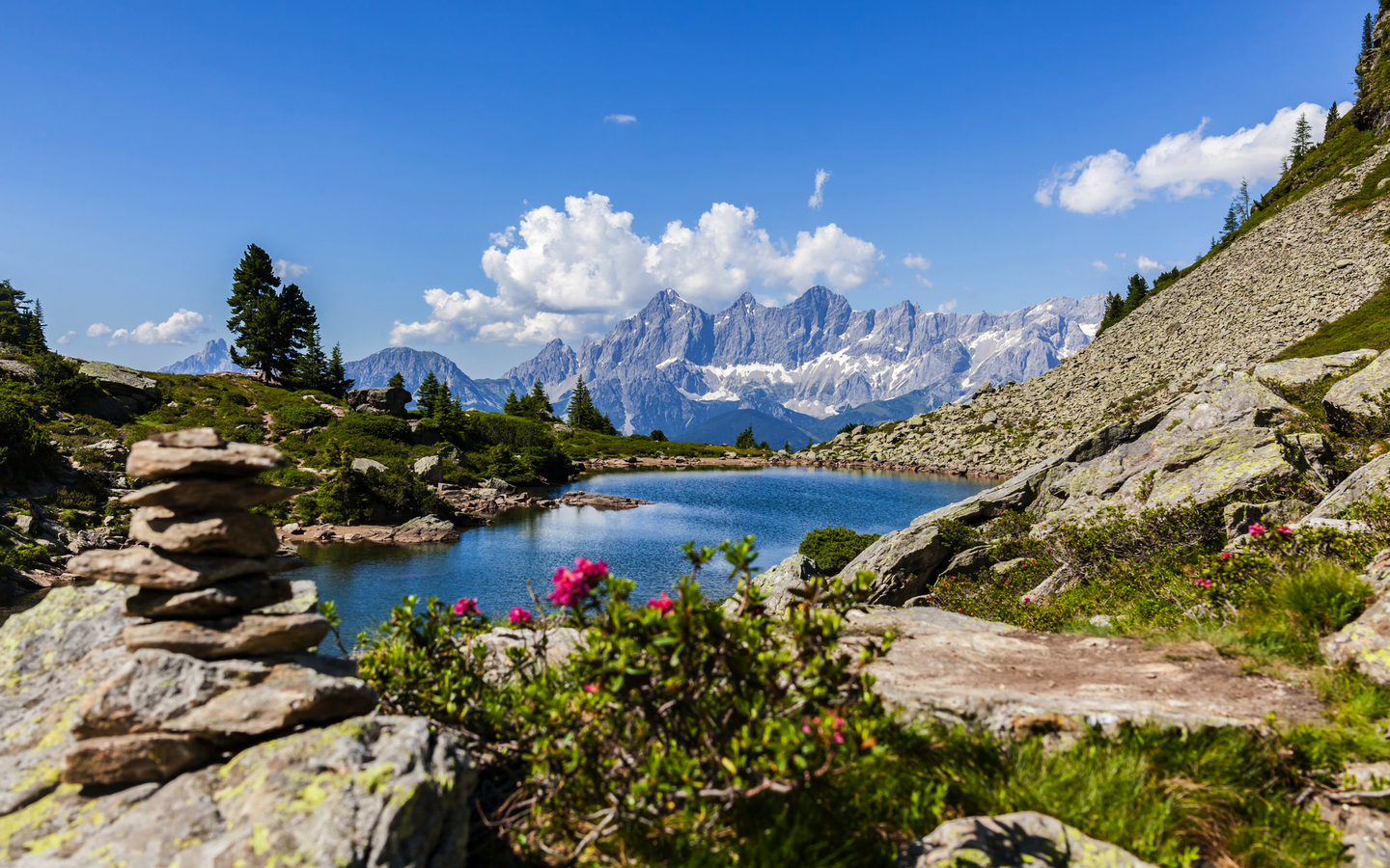 Spiegelsee in Schladming in der Steiermark, Österreich