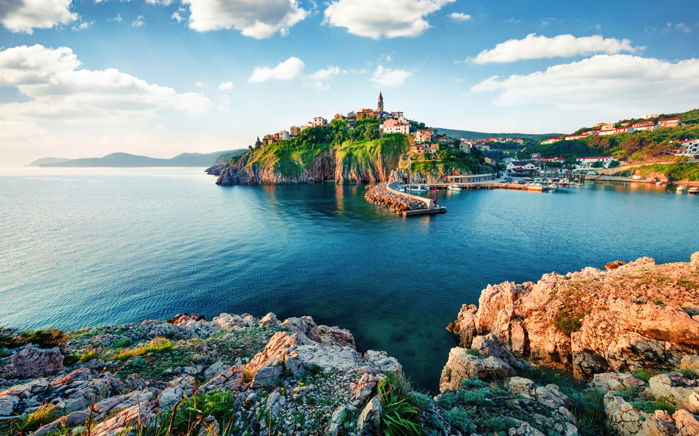 Vrbnik auf der Insel Krk in der Kvarner Bucht, Kroatien