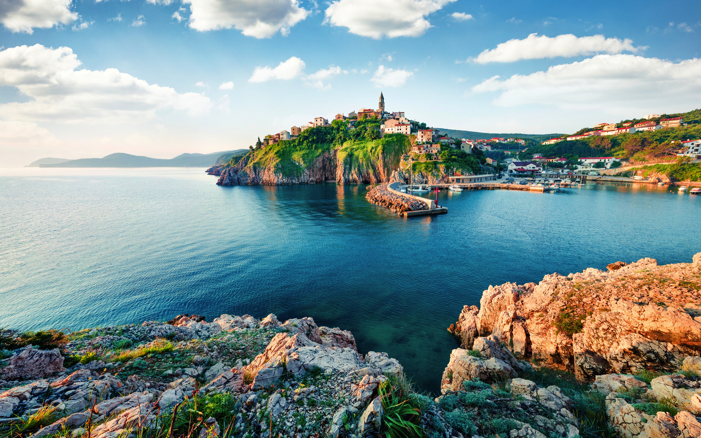 Vrbnik auf der Insel Krk in der Kvarner Bucht, Kroatien
