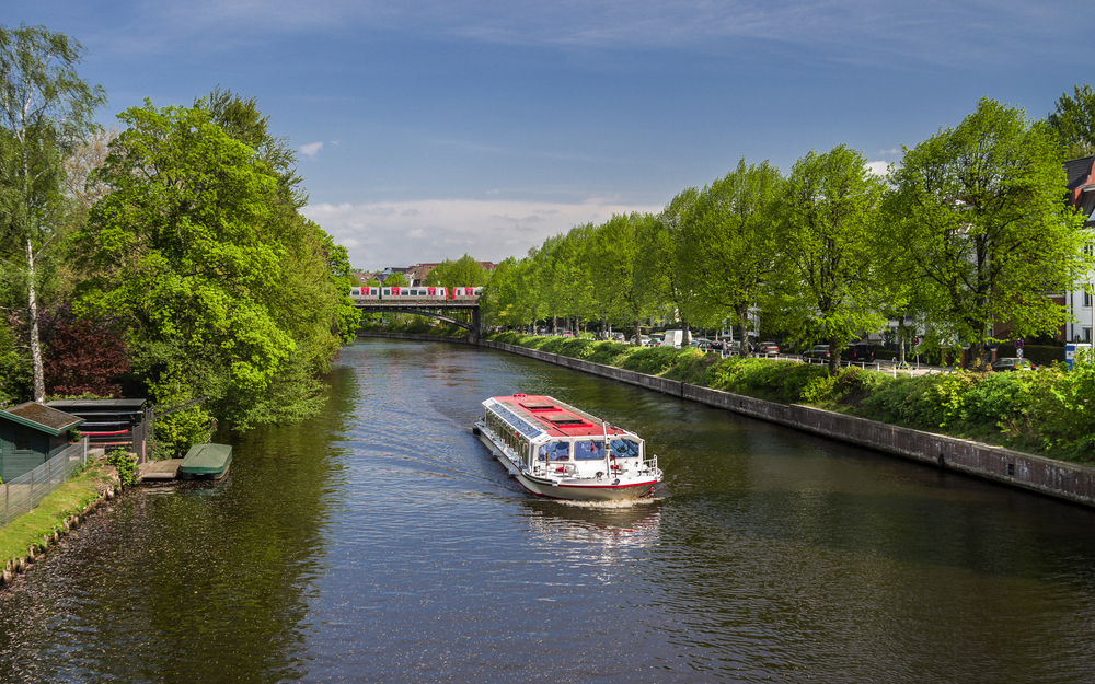 Leinpfadkanal in Hamburg-Winterhude