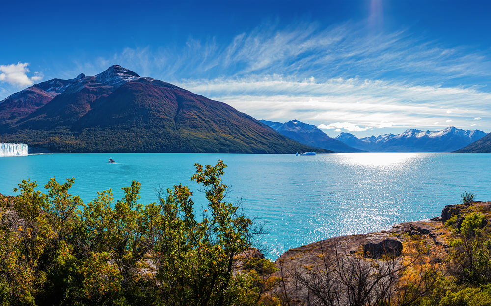 Panoramablick auf den Perito Moreno Gletscher in Patagonien