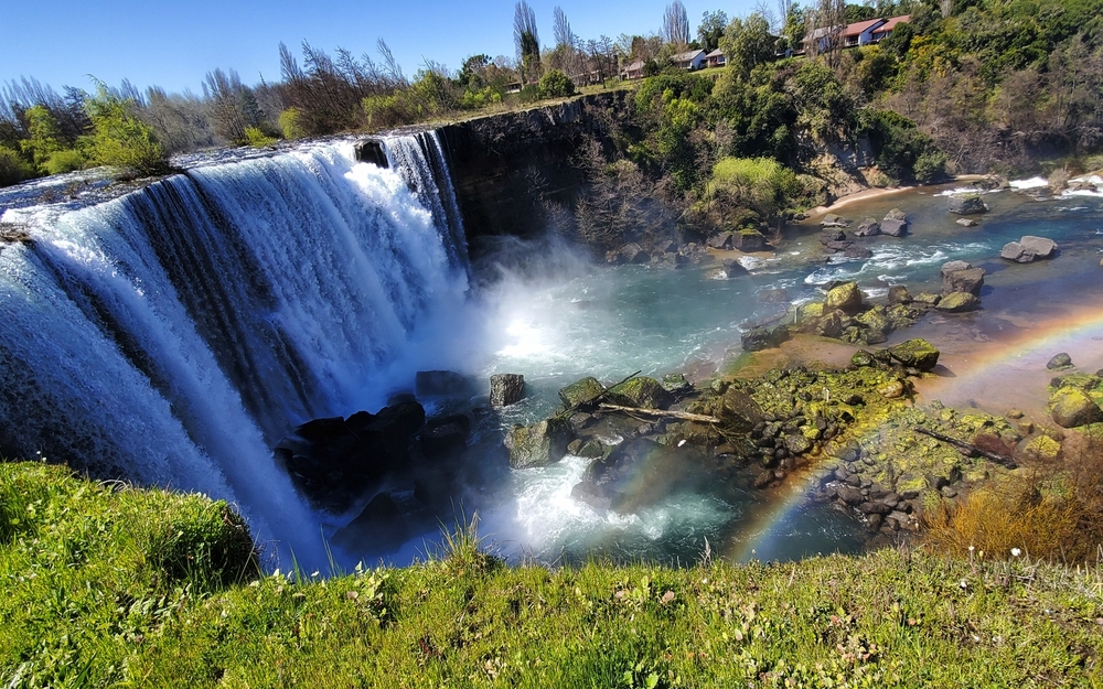 die Laja-Fälle (Salto del Laja) bestehen aus vier Wasserfällen im Unterlauf des Río de La Laja
