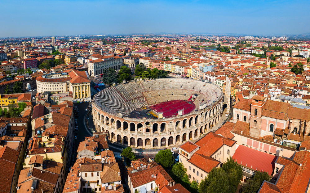 Luftaufnahme von Verona