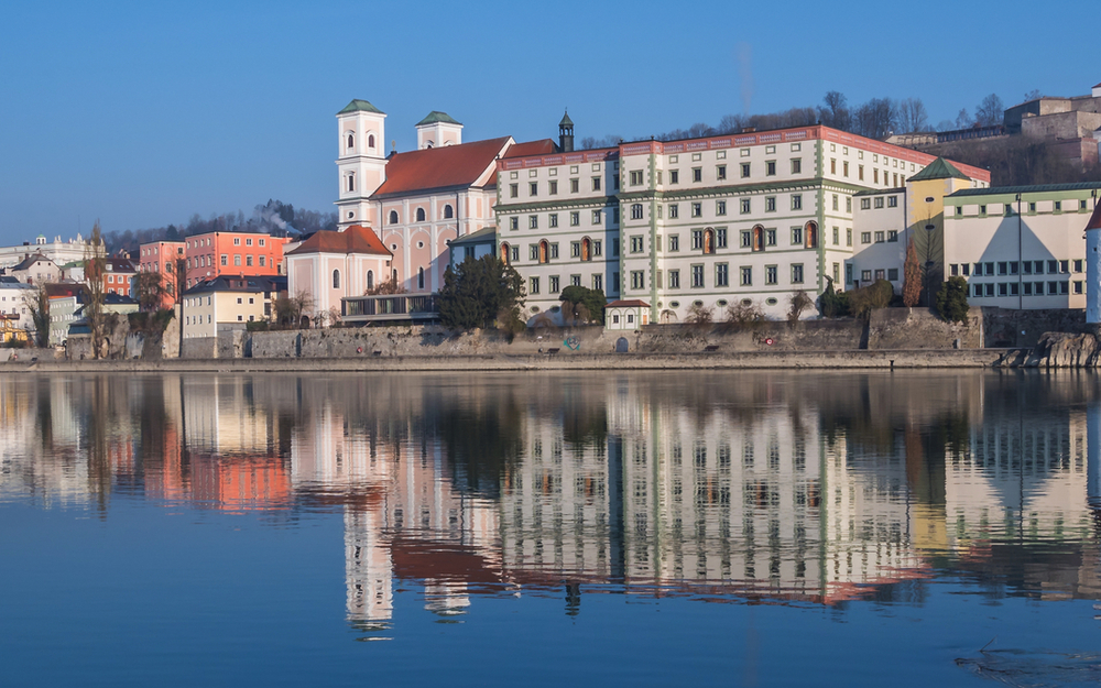 Passau im Winter, Deutschland